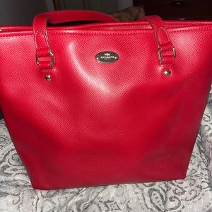 Coach red bag , used in wonderful condition